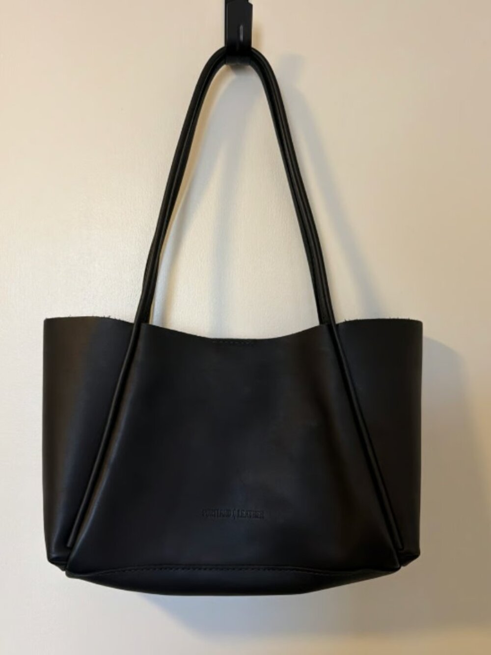 Portland Leather - Verona Tote in Medium Black